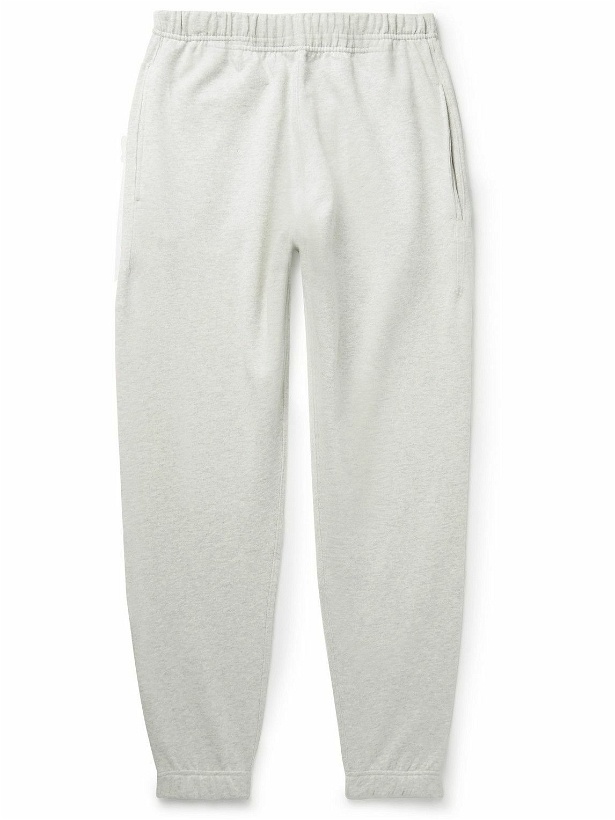 Photo: KENZO - Boke Flower Tapered Logo-Embroidered Cotton-Jersey Sweatpants - Gray
