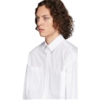 JW Anderson White Fringe Detail Shirt