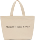Museum of Peace & Quiet SSENSE Exclusive Beige Logo Tote