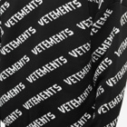 Vetements Monogram Crew Knit in Black/White