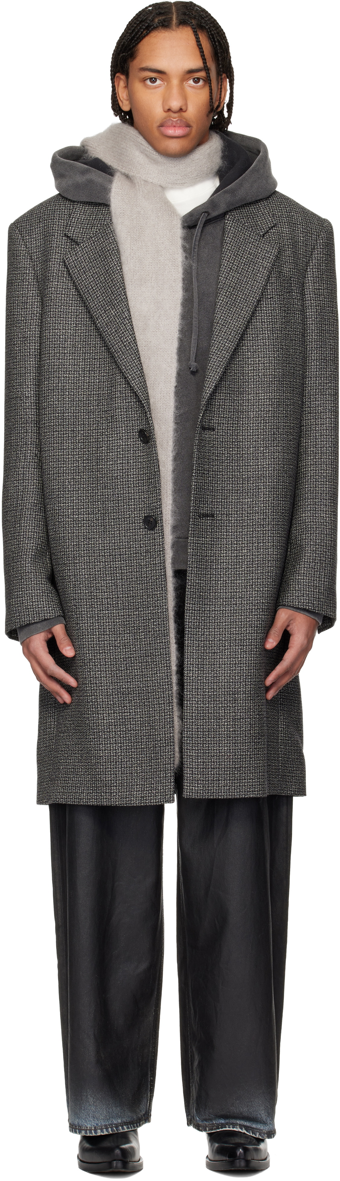 Acne Studios Black Chad Coat Acne Studios