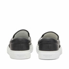 Diemme Men's Garda Slip-On Sneakers in Black Deer Nappa