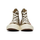 Comme des Garcons Play Khaki Converse Edition Multiple Hearts Chuck 70 High Sneakers