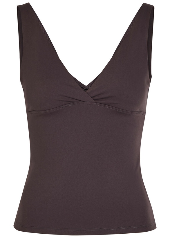 Photo: Tala Dayflex V-neck Stretch-jersey Vest Brown