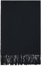 Vein Black Brushed Scarf