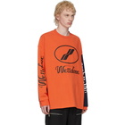 We11done Orange Remake Logo Long Sleeve T-Shirt