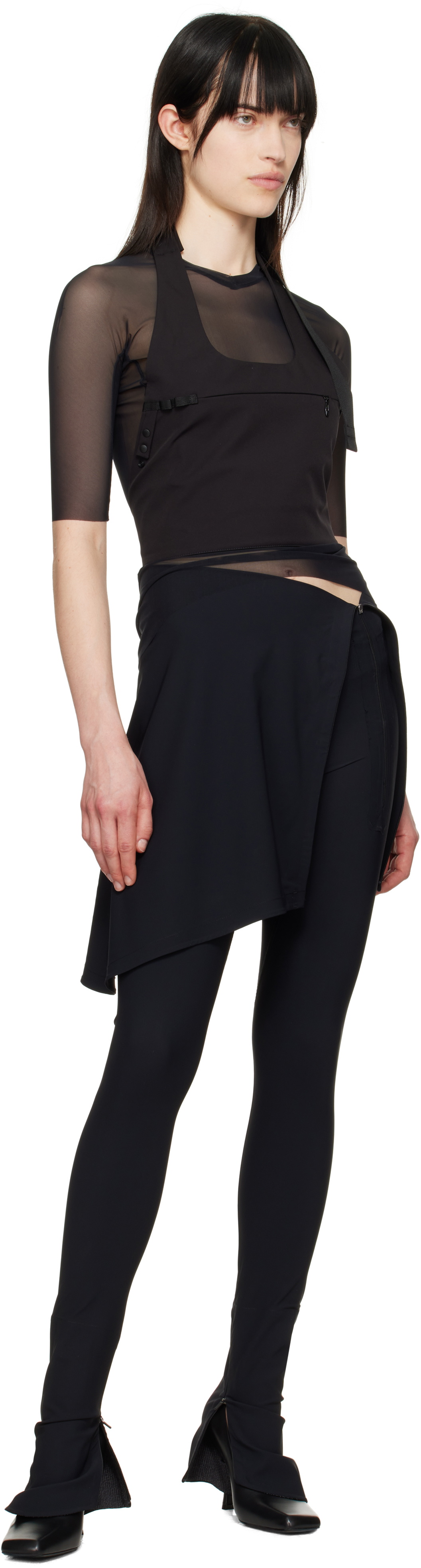 JOHANNA PARV Black Pocket Harness Bag