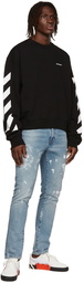 Off-White Black Diagonal Helvetica Sweatshirt