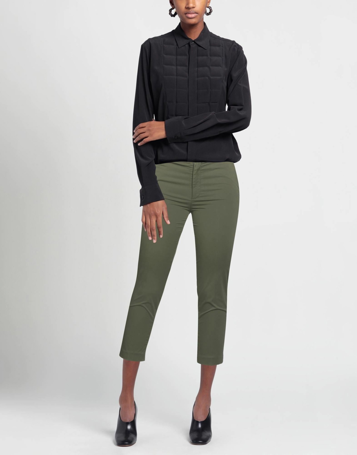 Dondup Womens Pants Military in Green