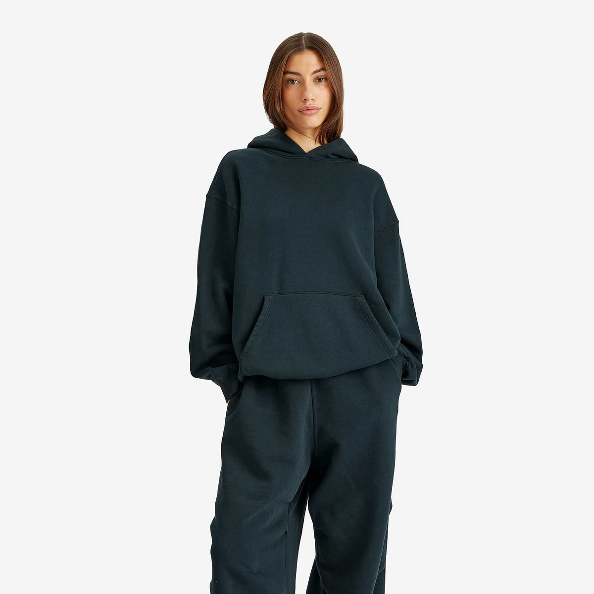 SKIMS Women's Vintage Fleece Oversized Hoodie in Cypruss SKIMS