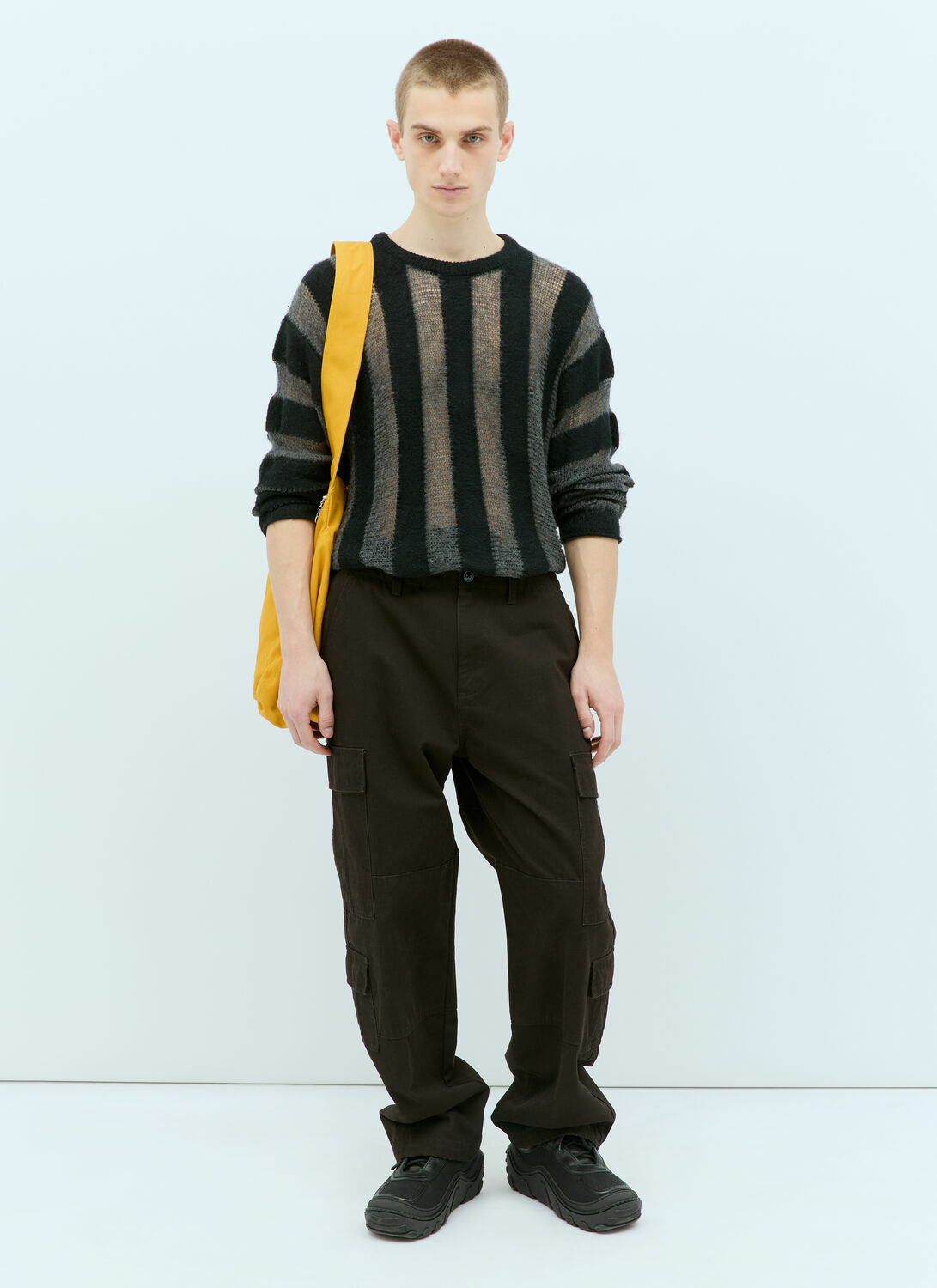 Brain Dead Fuzzy Threadbare Sweater