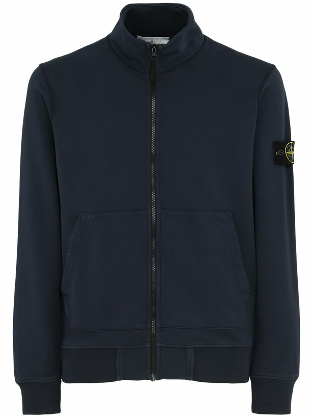 Photo: STONE ISLAND Cotton Zip-up Cardigan