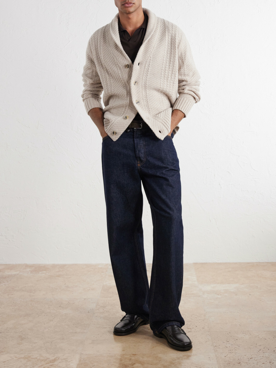 Altea - Shawl-Collar Wool and Cashmere-Blend Cardigan - Neutrals