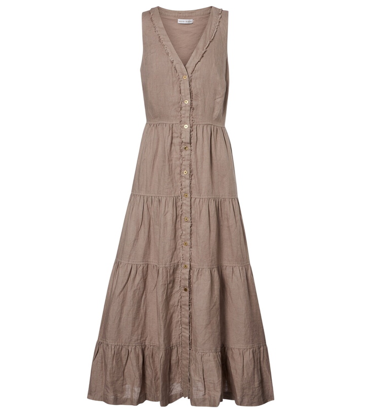 Photo: Heidi Klein Zakynthos tiered linen midi dress
