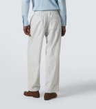 Umit Benan Julian striped cotton wide-leg pants