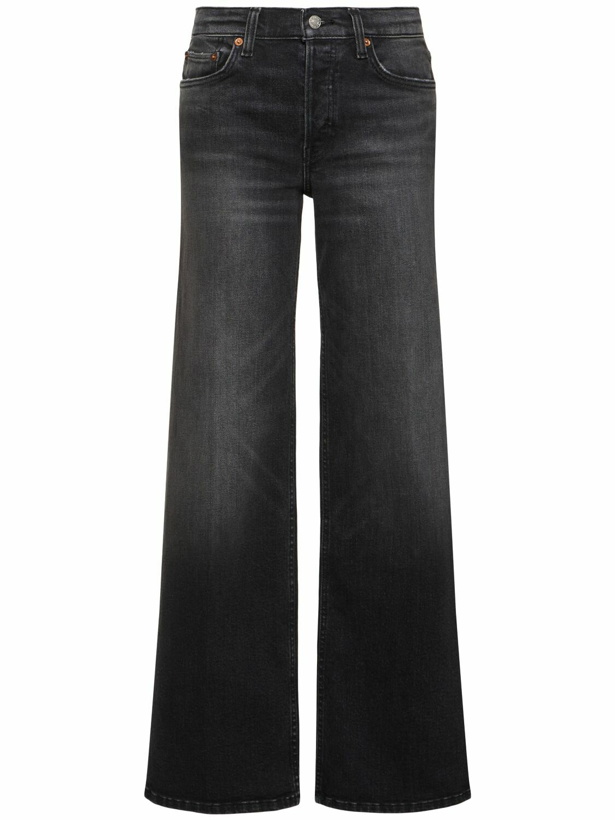Photo: RE/DONE Mid Rise Wide Leg Jeans