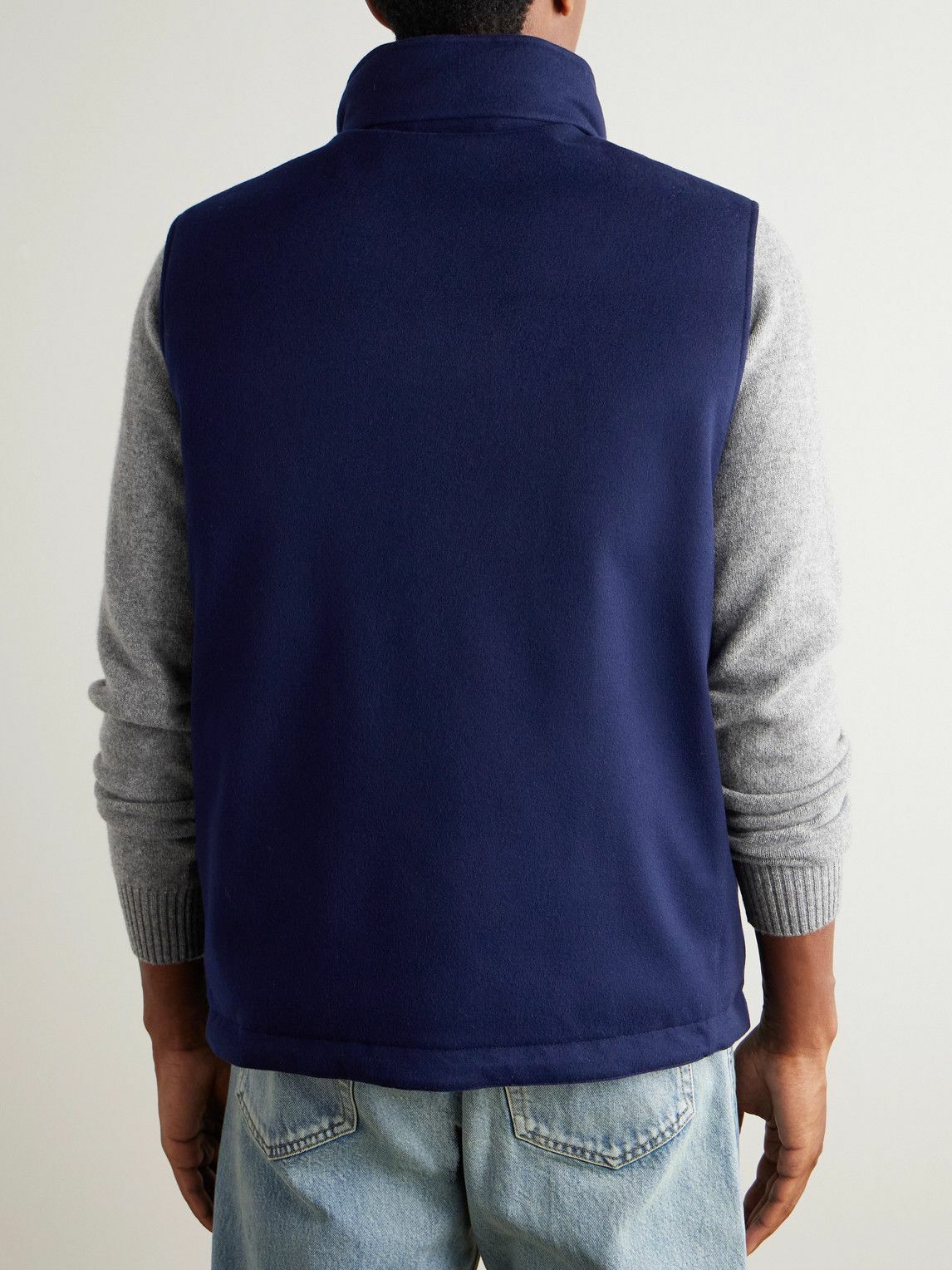Brunello Cucinelli - Wool-Felt Down Gilet - Blue