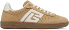 Balmain Beige Suede Balmain Swan Sneakers