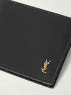 SAINT LAURENT - Logo-Embellished Leather Billfold Wallet with Money Clip