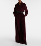 Max Mara Fertile cotton velvet bodysuit