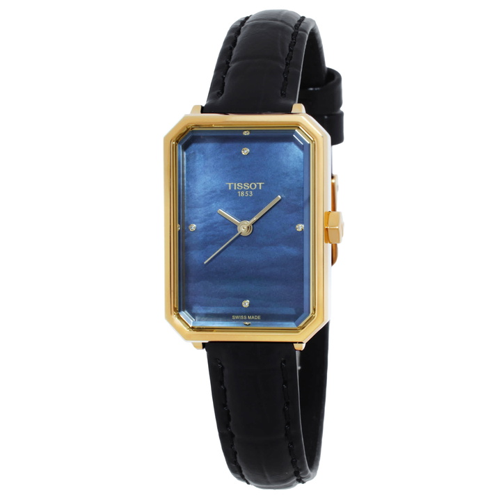 Photo: Tissot SRV Quartz Black Mother of Pearl Dial Watch T1601103612600