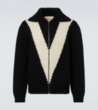 Valentino Virgin wool zip-up sweater