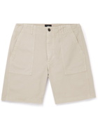 Dunhill - Utility Straight-Leg Washed-Cotton Shorts - Neutrals