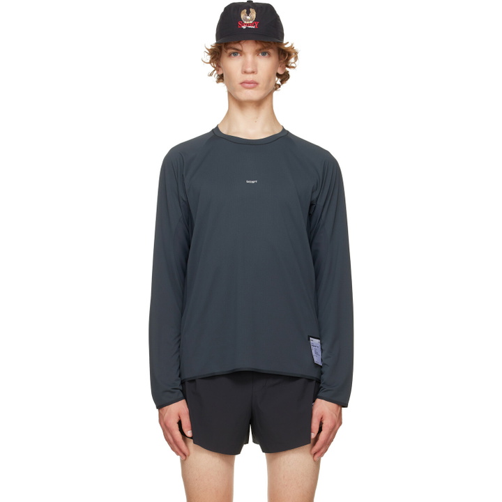 Photo: Satisfy Black AuraLite UV Long Running T‑shirt