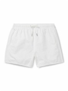 CDLP - Straight-Leg Mid-Length Swim Shorts - White