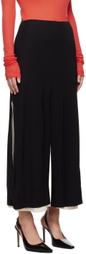 BITE Black Incise Multi-Slit Midi Skirt
