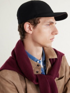 Canali - Logo-Appliquéd Wool Cap - Black