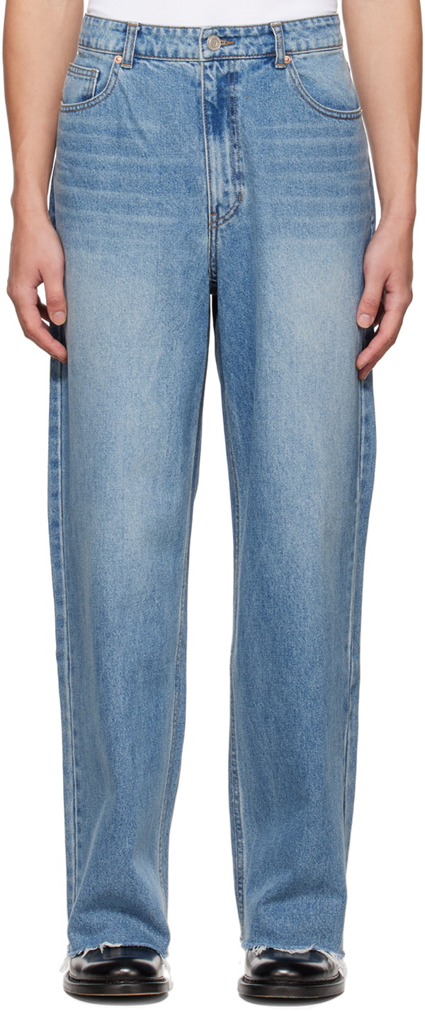 Recto Blue Low Rise Jeans Recto