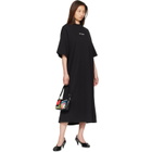 Palm Angels Black 'Milan LA' T-shirt Maxi Dress