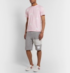 Thom Browne - Printed Cotton-Jersey T-Shirt - Pink