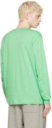 Acne Studios Green Cotton Long Sleeve T-Shirt