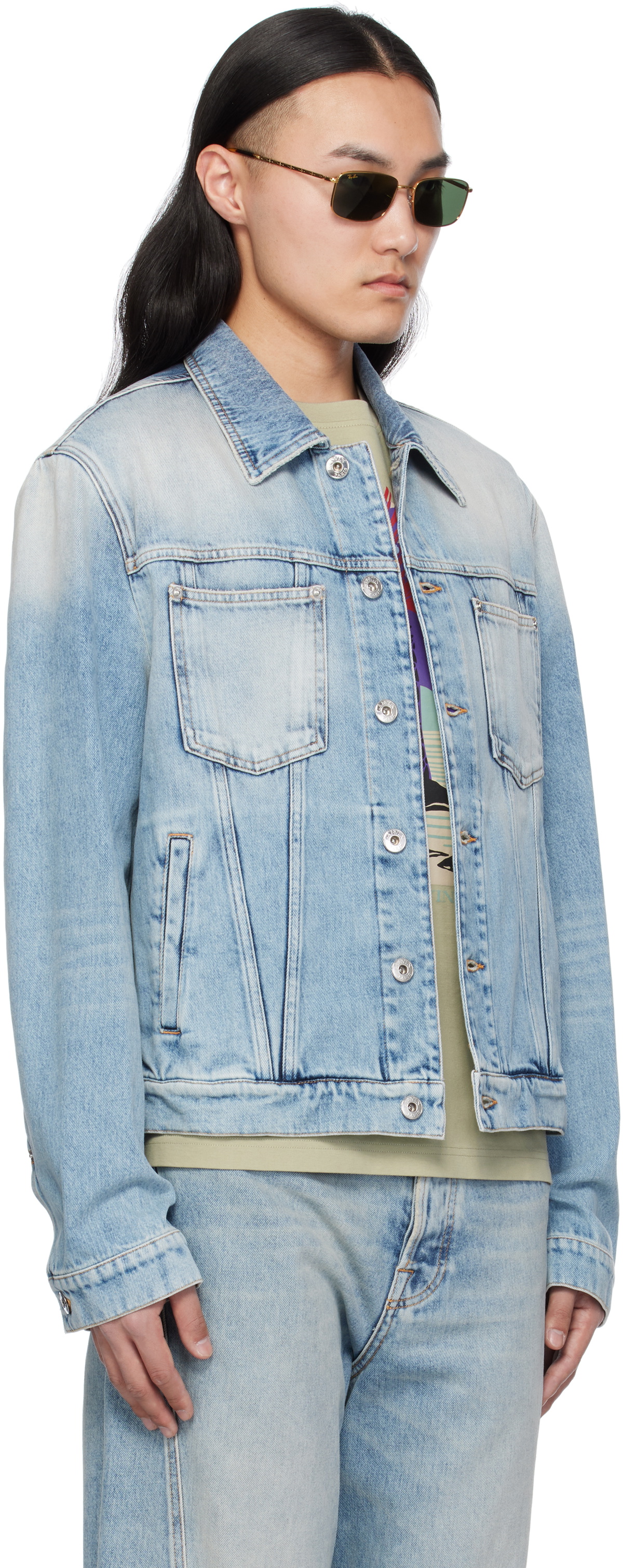 Lanvin Blue Regular Denim Jacket
