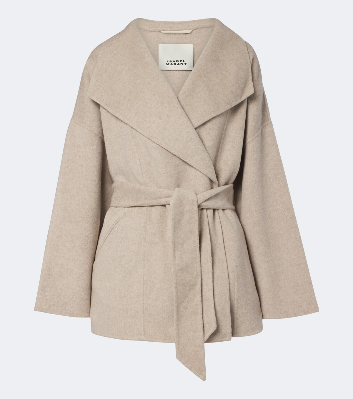 Isabel Marant Ceaton wool and cashmere wrap coat