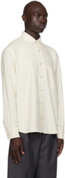 ZEGNA Off-White Press-Stud Shirt