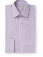 Charvet - Striped Cotton Oxford Shirt - Purple