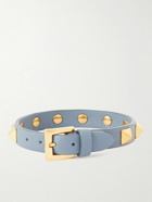 Valentino Garavani - Rockstud Gold-Tone and Leather Bracelet