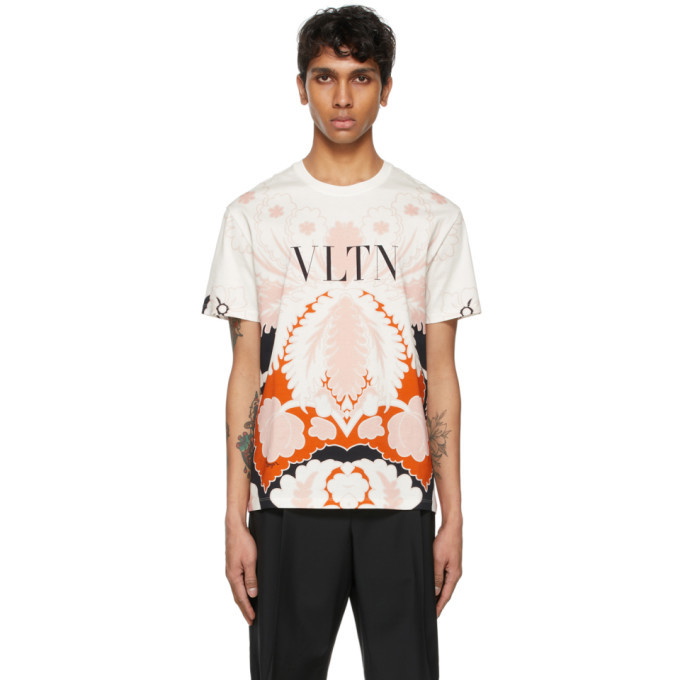 Photo: Valentino White and Pink VLTN T-Shirt