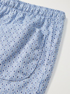 DEREK ROSE - Nelson Printed Cotton-Poplin Pyjama Shorts - Blue