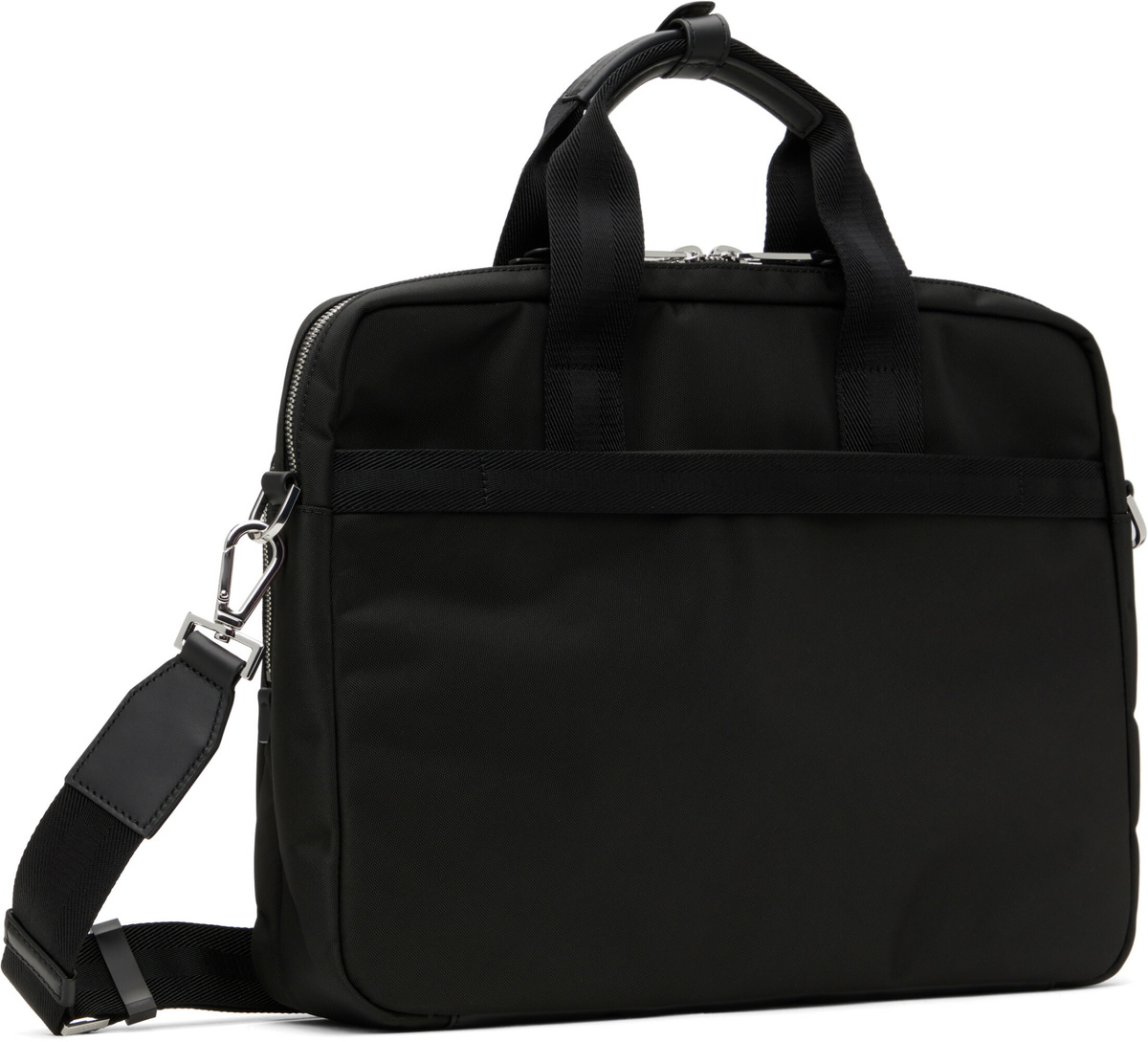 BOSS Black Removable Shoulder Strap Document Briefcase