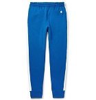 Todd Snyder Champion - Slim-Fit Tapered Striped Loopback Cotton-Jersey Sweatpants - Blue