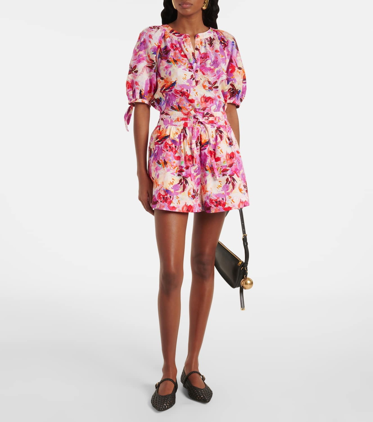 Ulla Johnson Rowan floral cotton shorts