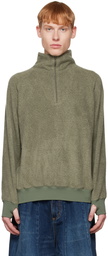 BEAMS PLUS Khaki Stand Collar Sweater