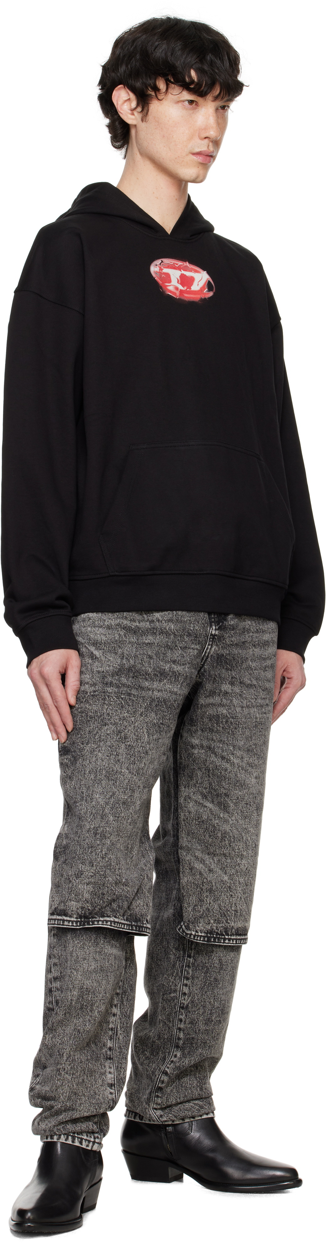 DIESEL新品未使用メンズS-boxt-hood-k3 XL定価¥22,440 メンズ ジップアップパーカー S-BOXT-HOOD-ZIP-DEN（パーカー