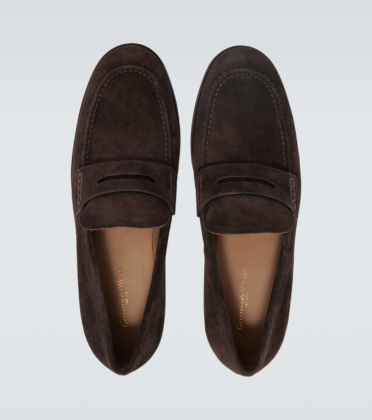 Gianvito Rossi George suede penny loafers