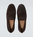 Gianvito Rossi George suede penny loafers