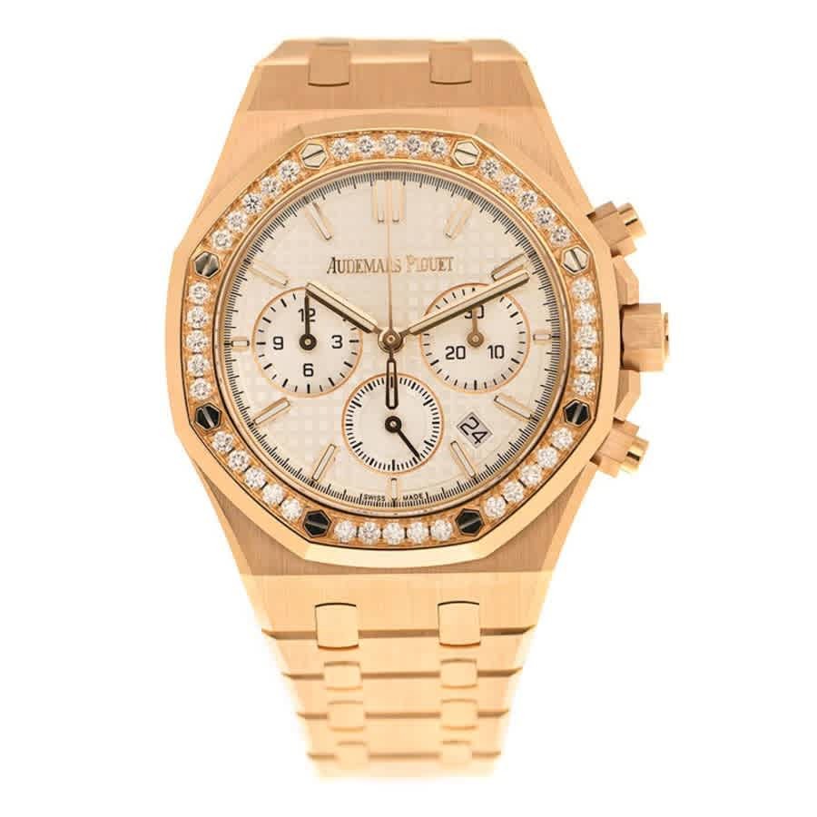 Audemars Piguet Royal Oak Chronograph Automatic Diamond Silver Dial Unisex Watch 26715OR.ZZ.1356OR.01